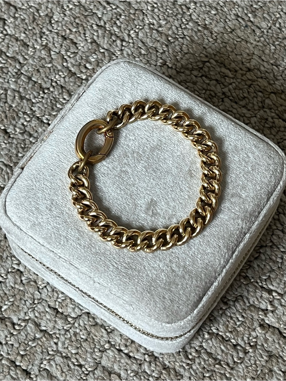 Gold Plated Chunky Chain Bracelet Laura Lombardi